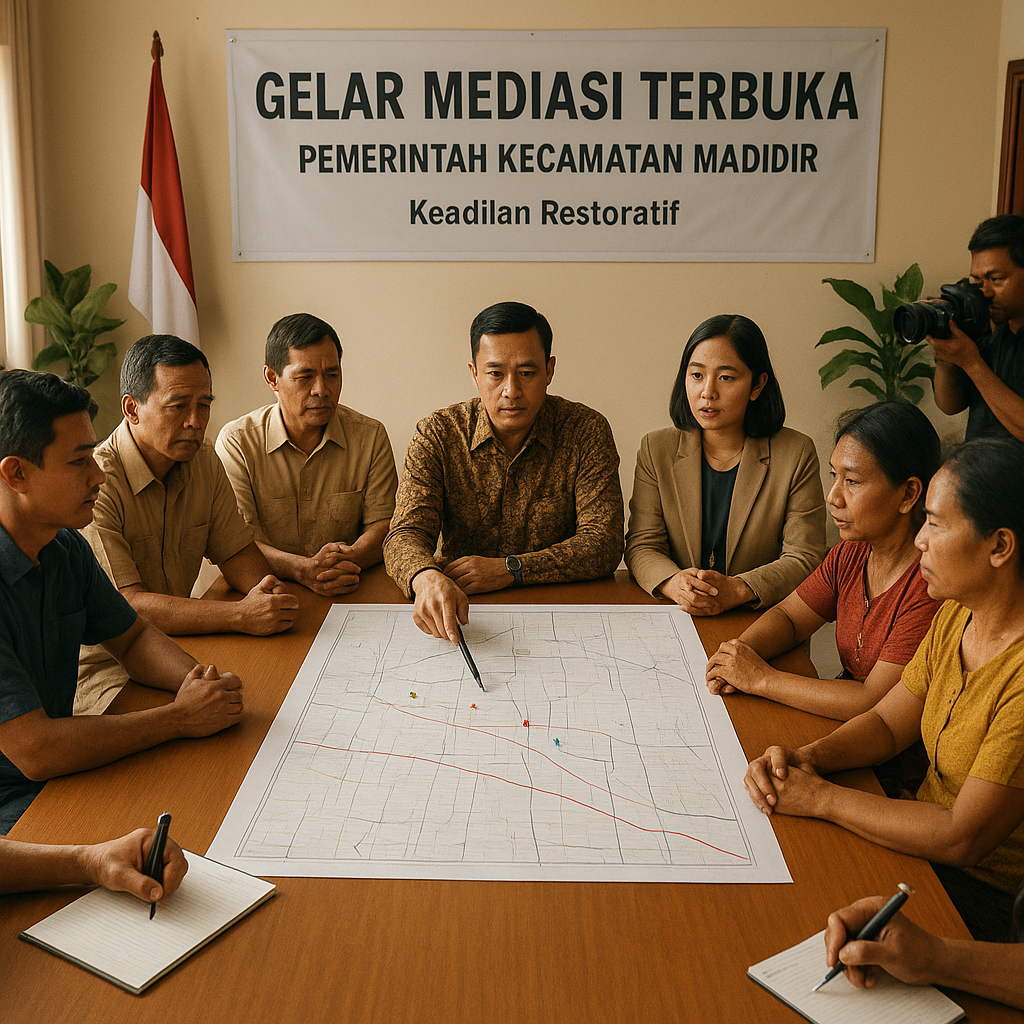 Gelar Mediasi Terbuka, Pemerintah Kecamatan Madidir Dorong Plotting Ulang Lahan yang Disengketakan
