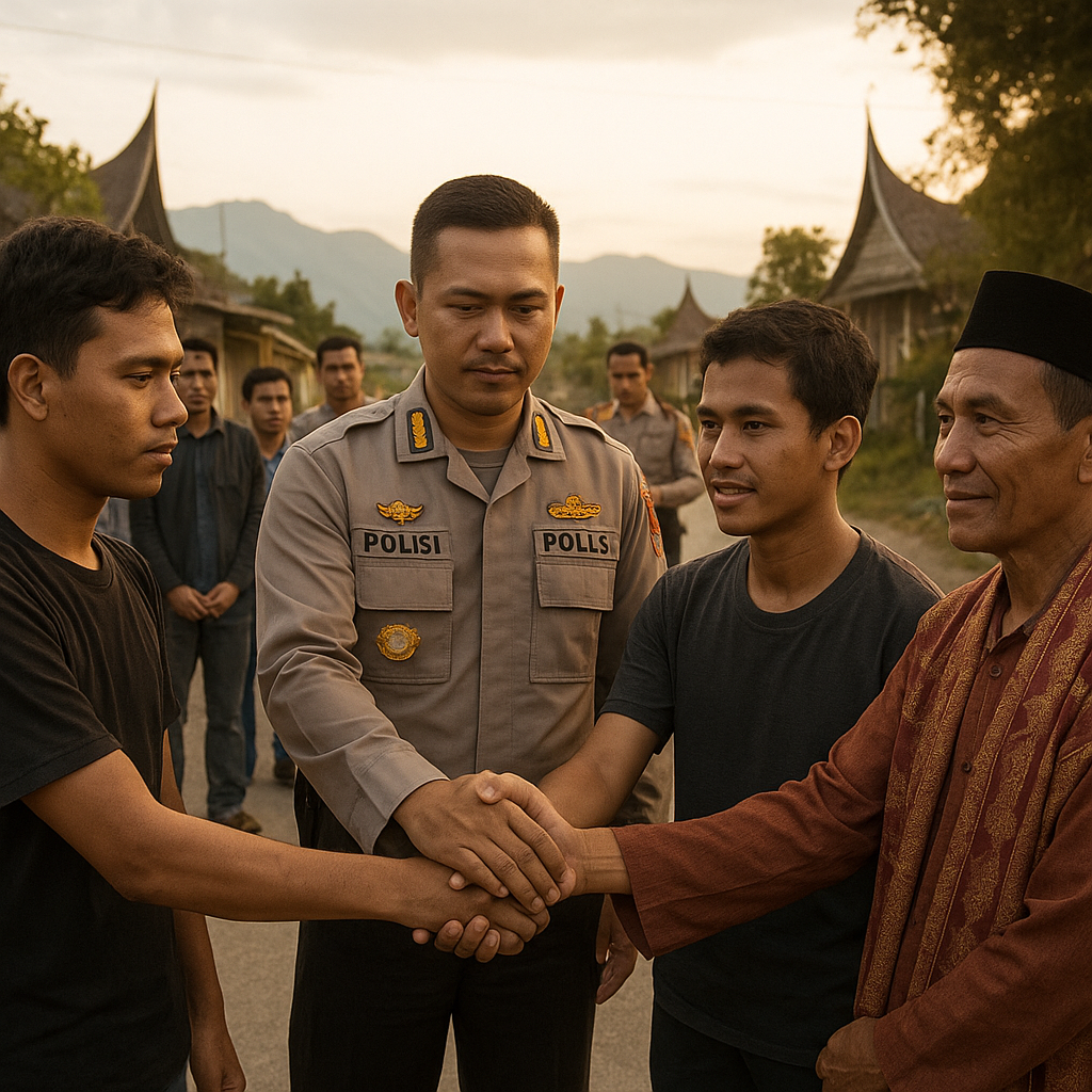 Polisi Di Agam Mediasi Bentrok antar Pemuda Subang Subang dengan Pemuda Katiagan Pasaman Barat