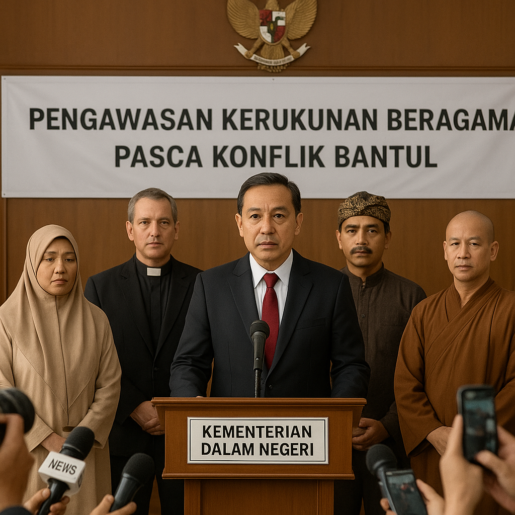 Mendagri Instruksikan Pemda Tingkatkan Pengawasan Kerukunan Beragama Pasca Konflik GMS Bantul