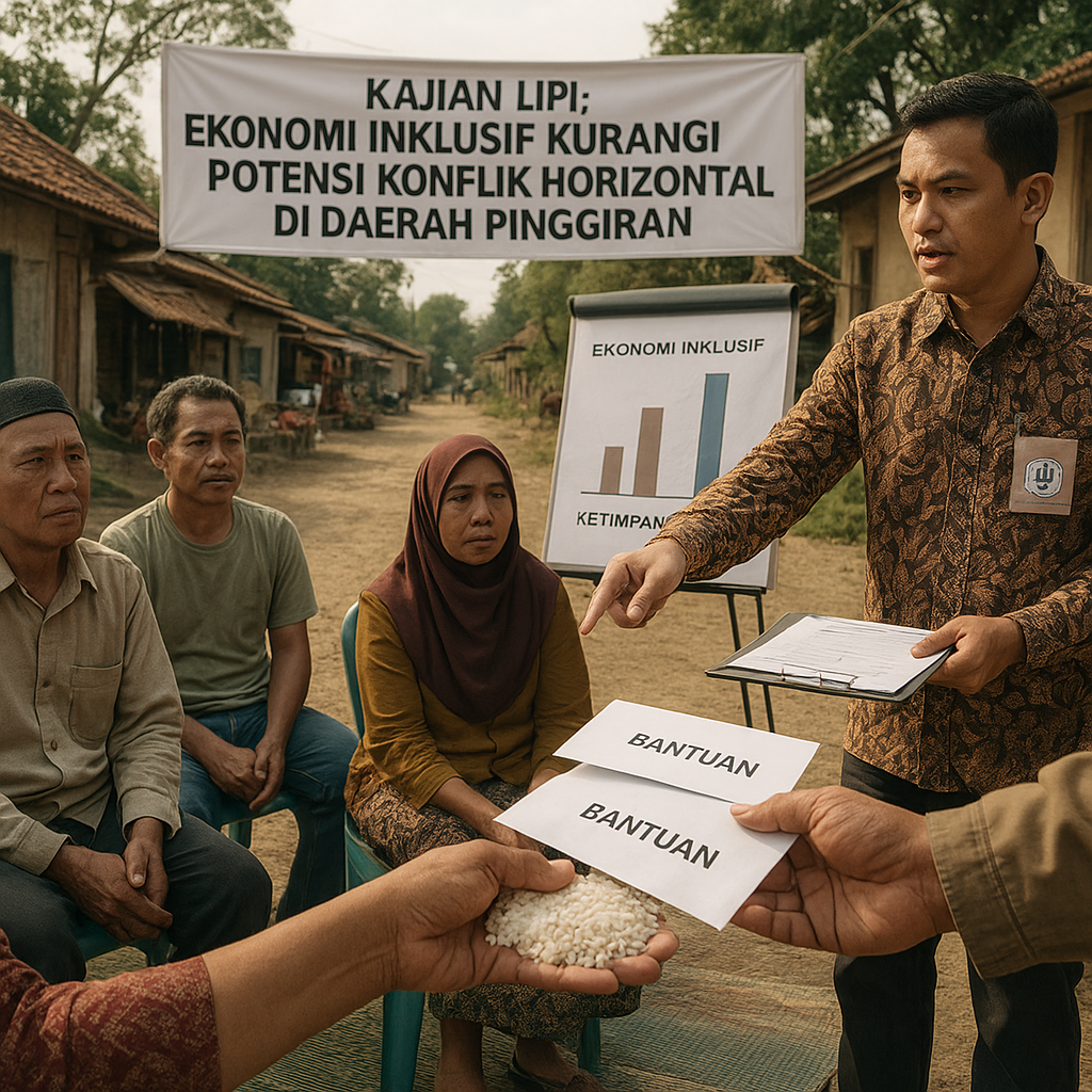 Kajian LIPI: Ekonomi Inklusif Kurangi Potensi Konflik Horizontal di Daerah Pinggiran
