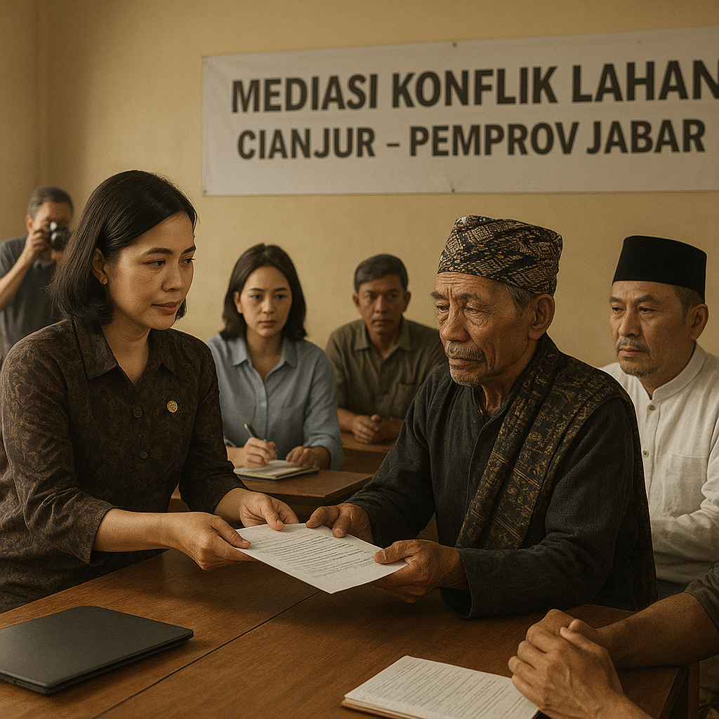 Pemprov Jabar Gelar Mediasi Konflik Lahan di Cianjur, Libatkan Tokoh Adat dan Agama
