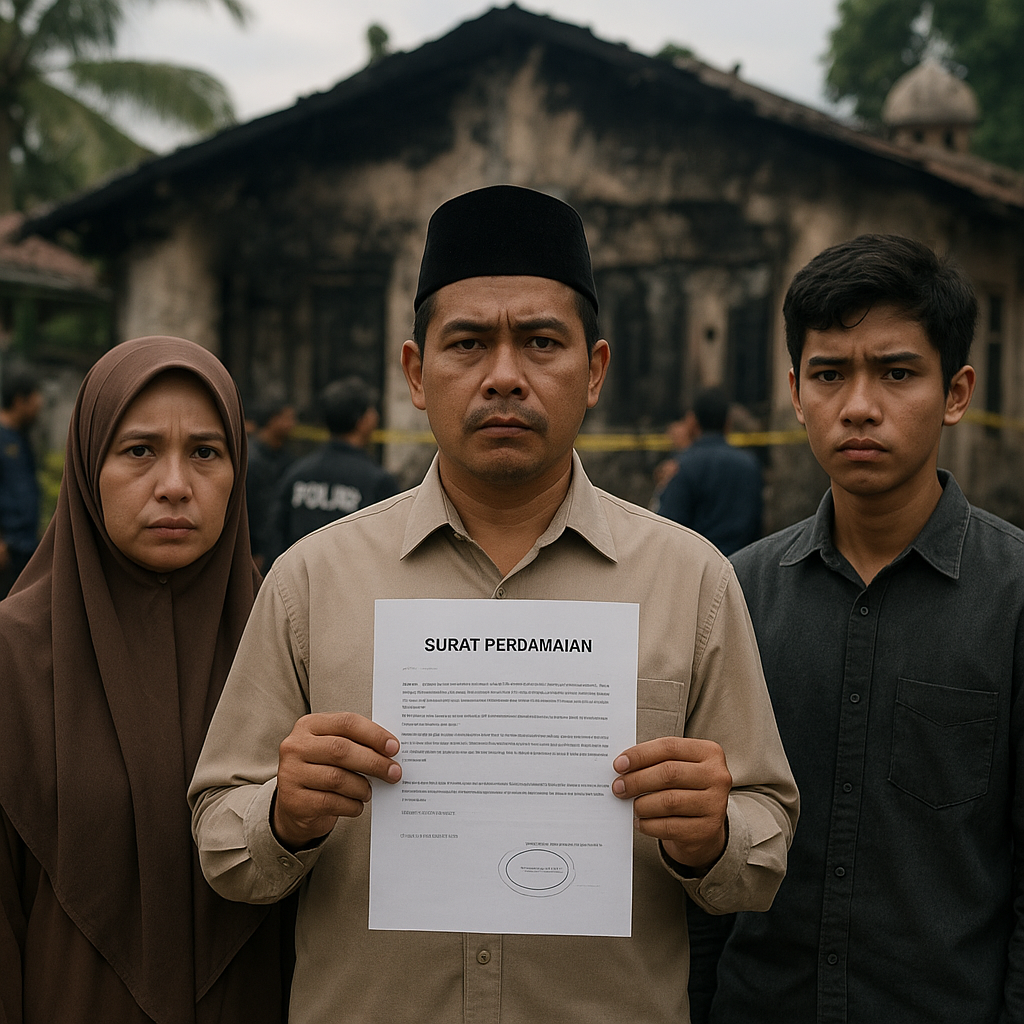 Kasus Santri Dibakar di Lombok, Keluarga Pertanyakan Surat Damai, Sebut Tanda Tangan Dipalsukan