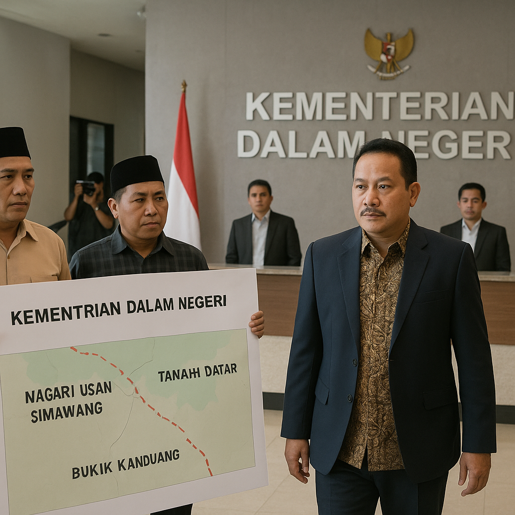 Redam Konflik Batas Wilayah Solok-Tanah Datar, Bupati Eka Putra Datangi Kemendagri