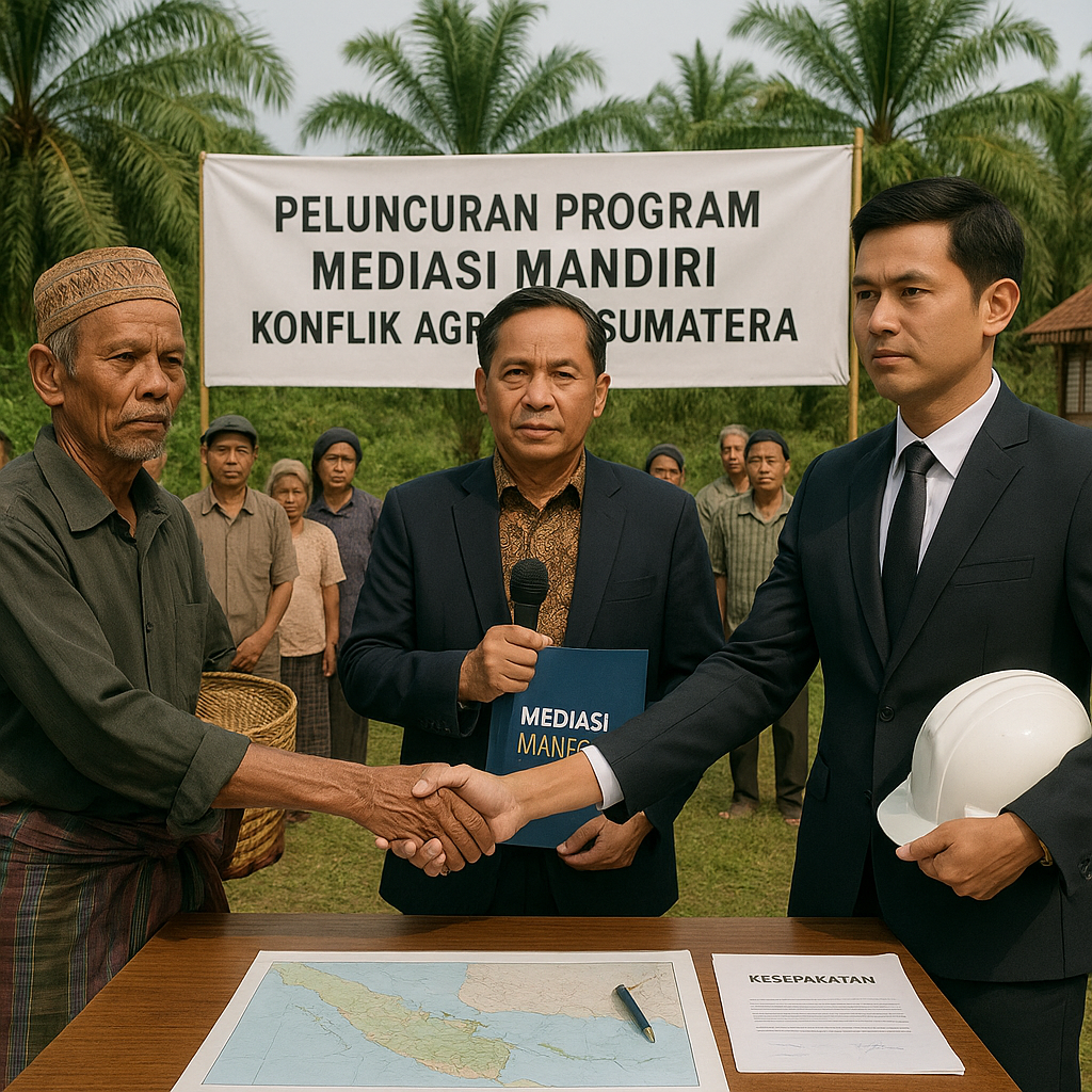 Pemerintah Luncurkan Program Mediasi Mandiri untuk Konflik Agraria di Sumatera