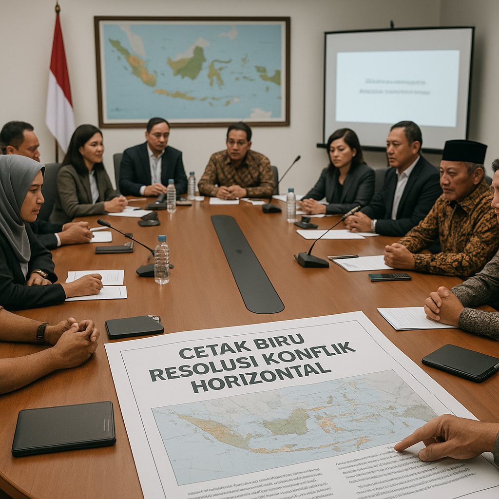 Gelar Koordinasi Lanjutan, Pemerintah Rampungkan Cetak Biru Kebijakan Resolusi Konflik Horizontal