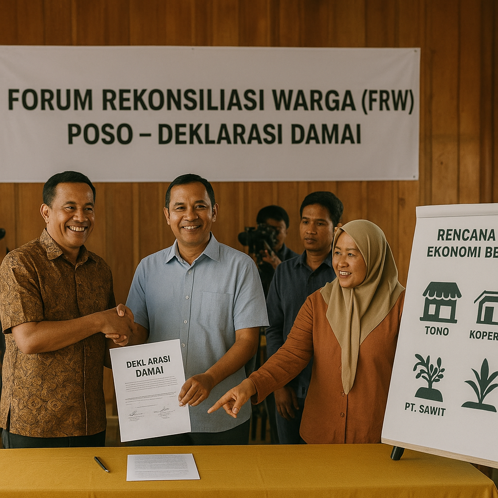 Forum Rekonsiliasi Warga Eks-Konflik Poso Gelar Deklarasi Damai dan Rencana Aksi Ekonomi Bersama
