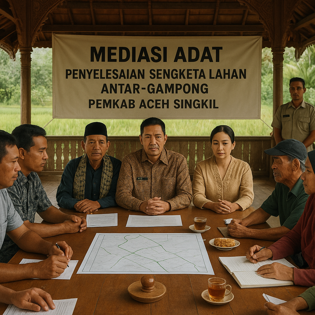 Pemkab Aceh Singgel Terapkan Mediasi Adat untuk Selesaikan Sengketa Lahan Antar-Gampong