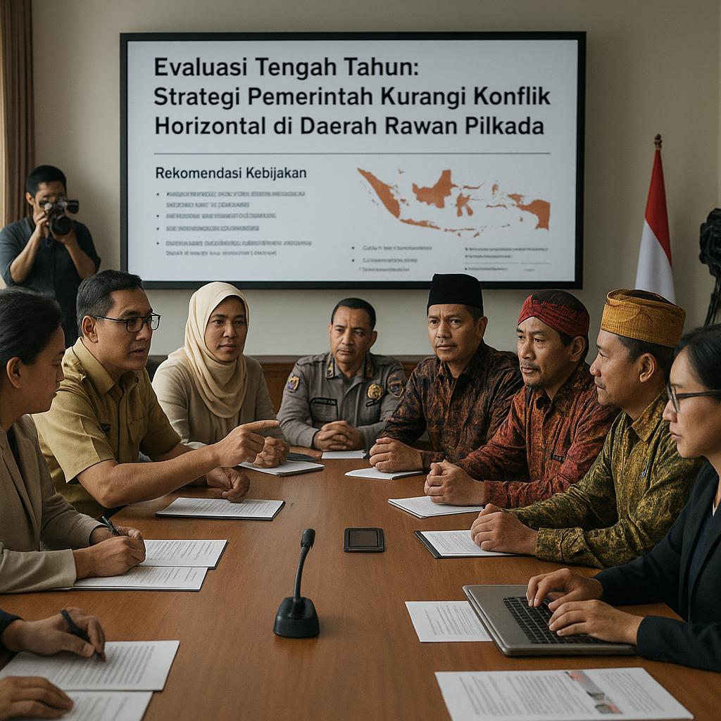 Evaluasi Tengah Tahun: Strategi Pemerintah Kurangi Konflik Horizontal di Daerah Rawan Pilkada