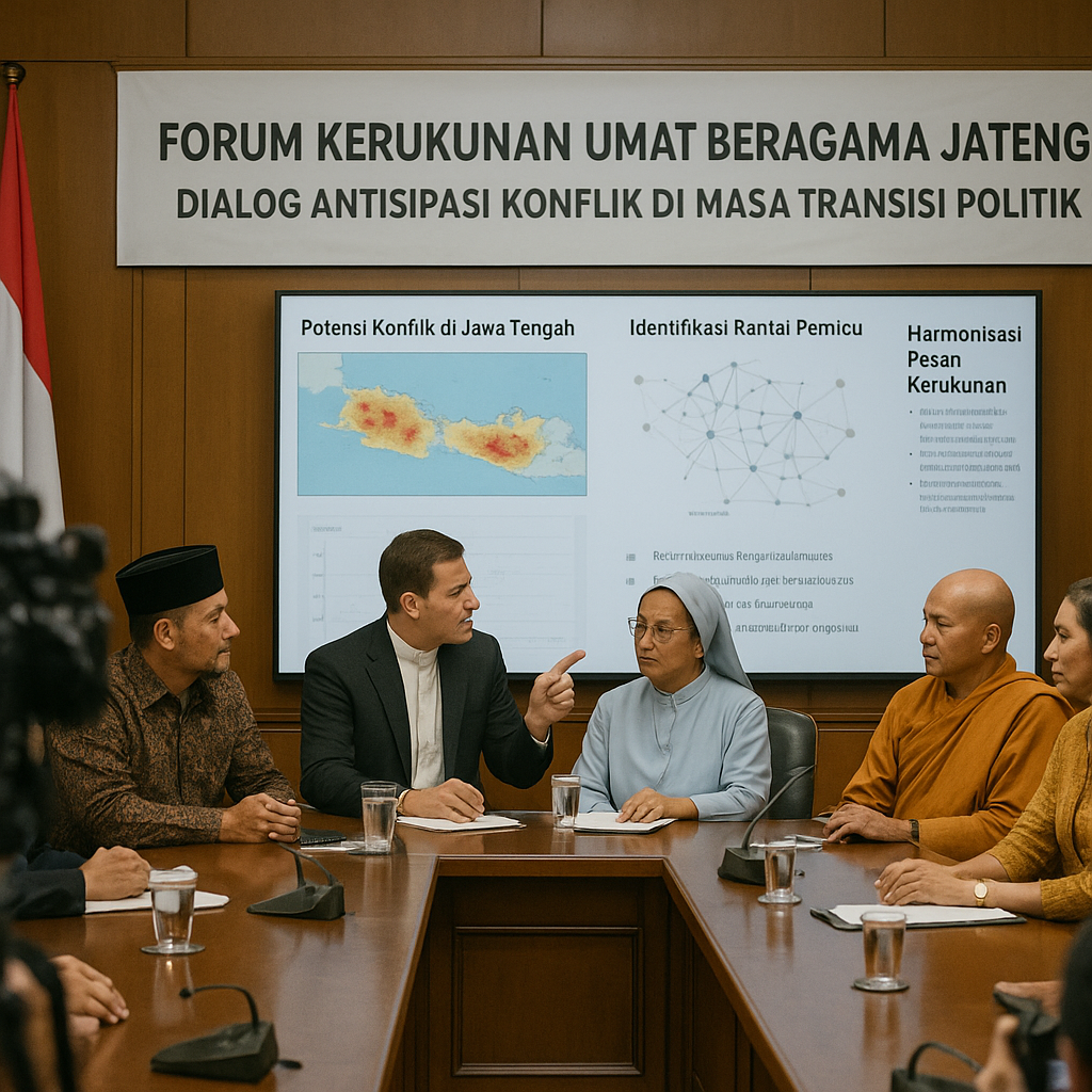 Forum Kerukunan Umat Beragama Jateng Gelar Dialog Antisipasi Konflik di Masa Transisi Politik
