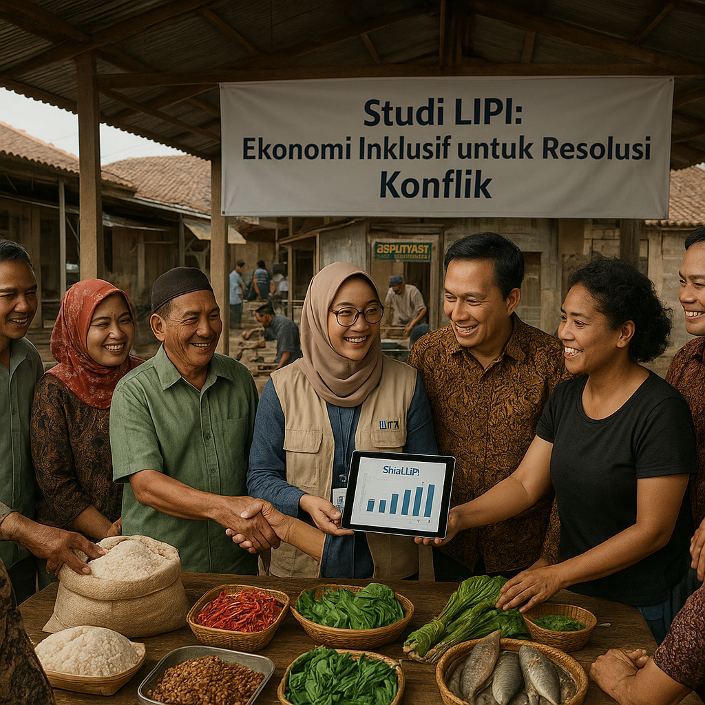 Studi LIPI: Pendekatan Ekonomi Inklusif Efektif Turunkan Tens Konflik di Daerah Rawan