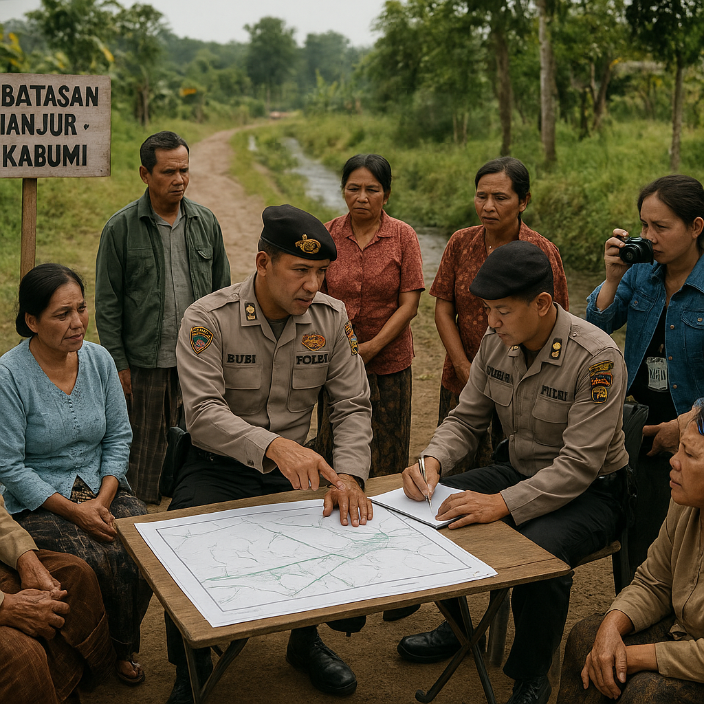 Polisi Gelar Mediasi Damaikan Konflik Warga di Perbatasan Cianjur-Sukabumi