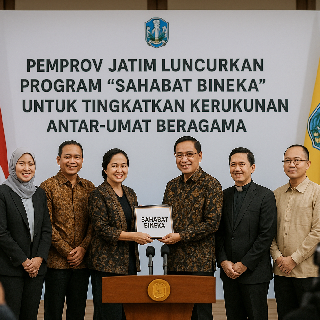 Pemprov Jatim Luncurkan Program 'Sahabat Bineka' untuk Tingkatkan Kerukunan Antar-Umat Beragama