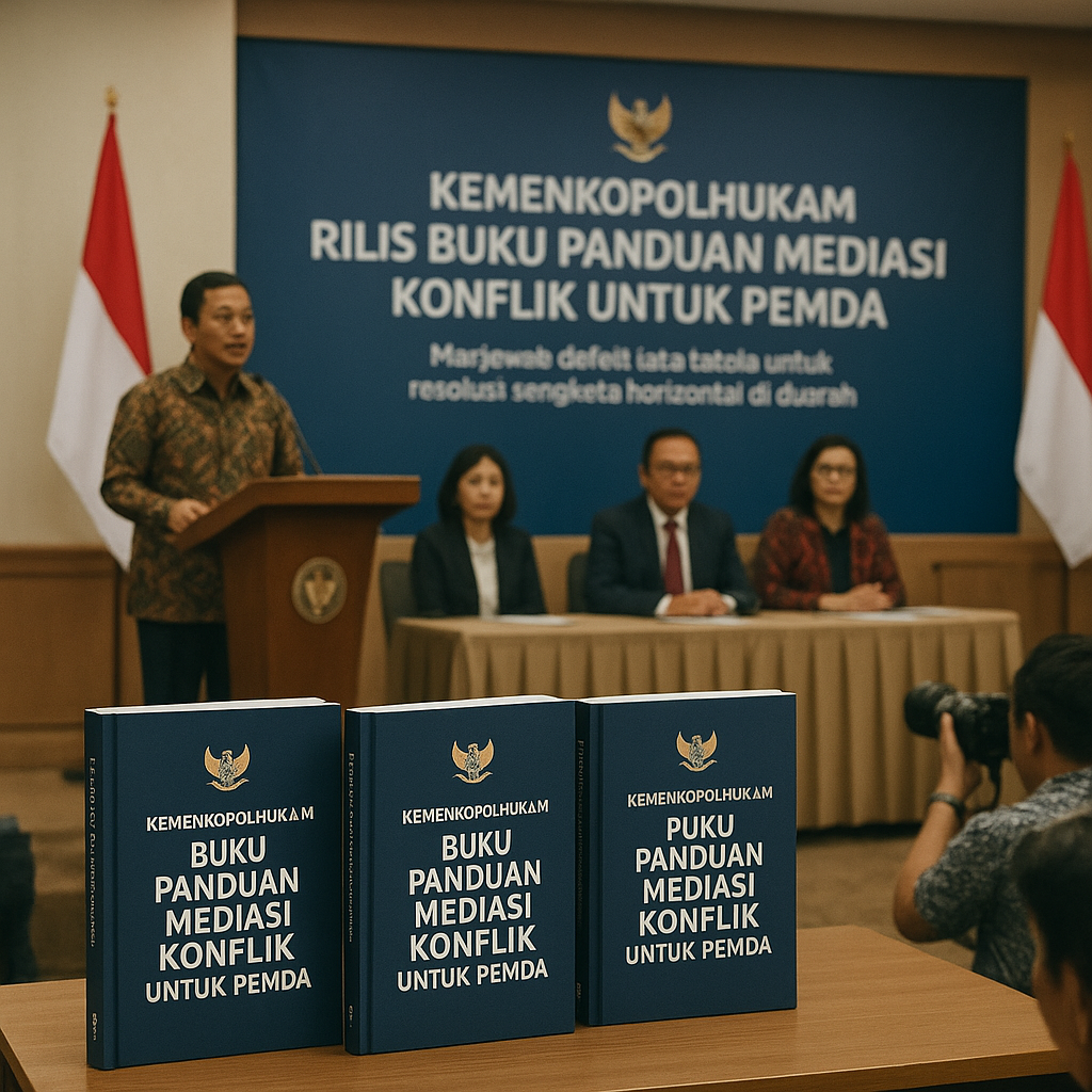 Kemenkopolhukam Rilis Buku Panduan Mediasi Konflik untuk Pemda