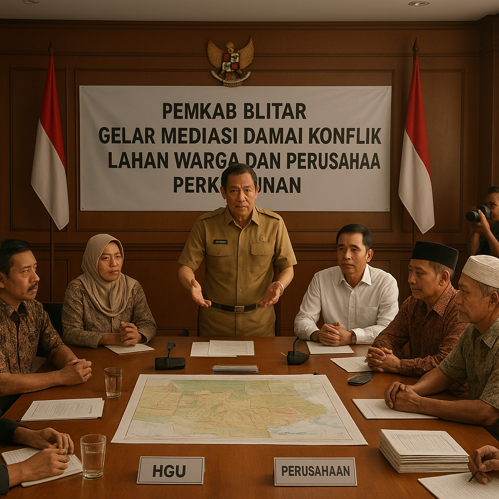 Pemkab Blitar Gelar Mediasi Damai Konflik Lahan Warga dan Perusahaan Perkebunan