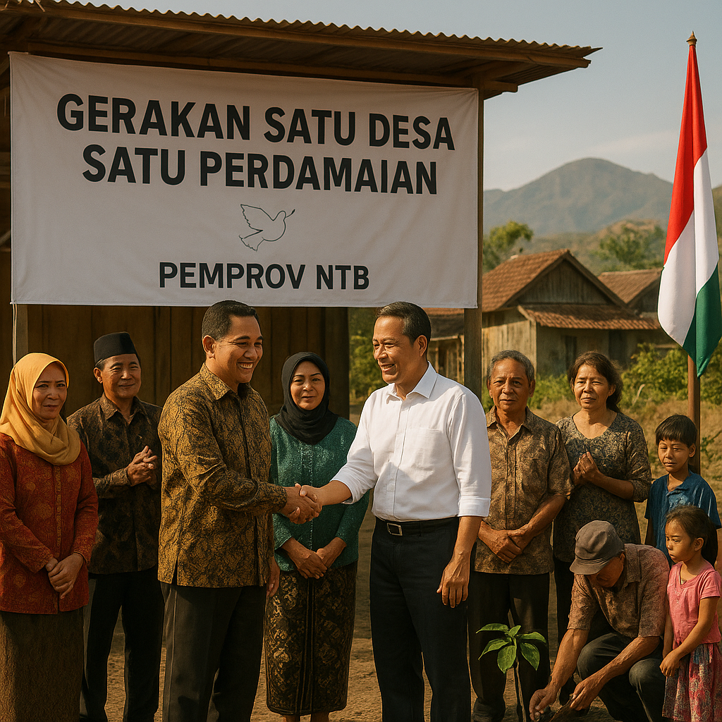 Pemprov NTB Canangkan "Gerakan Satu Desa Satu Perdamaian" untuk Bangun Ketahanan Sosial Pasca Konflik