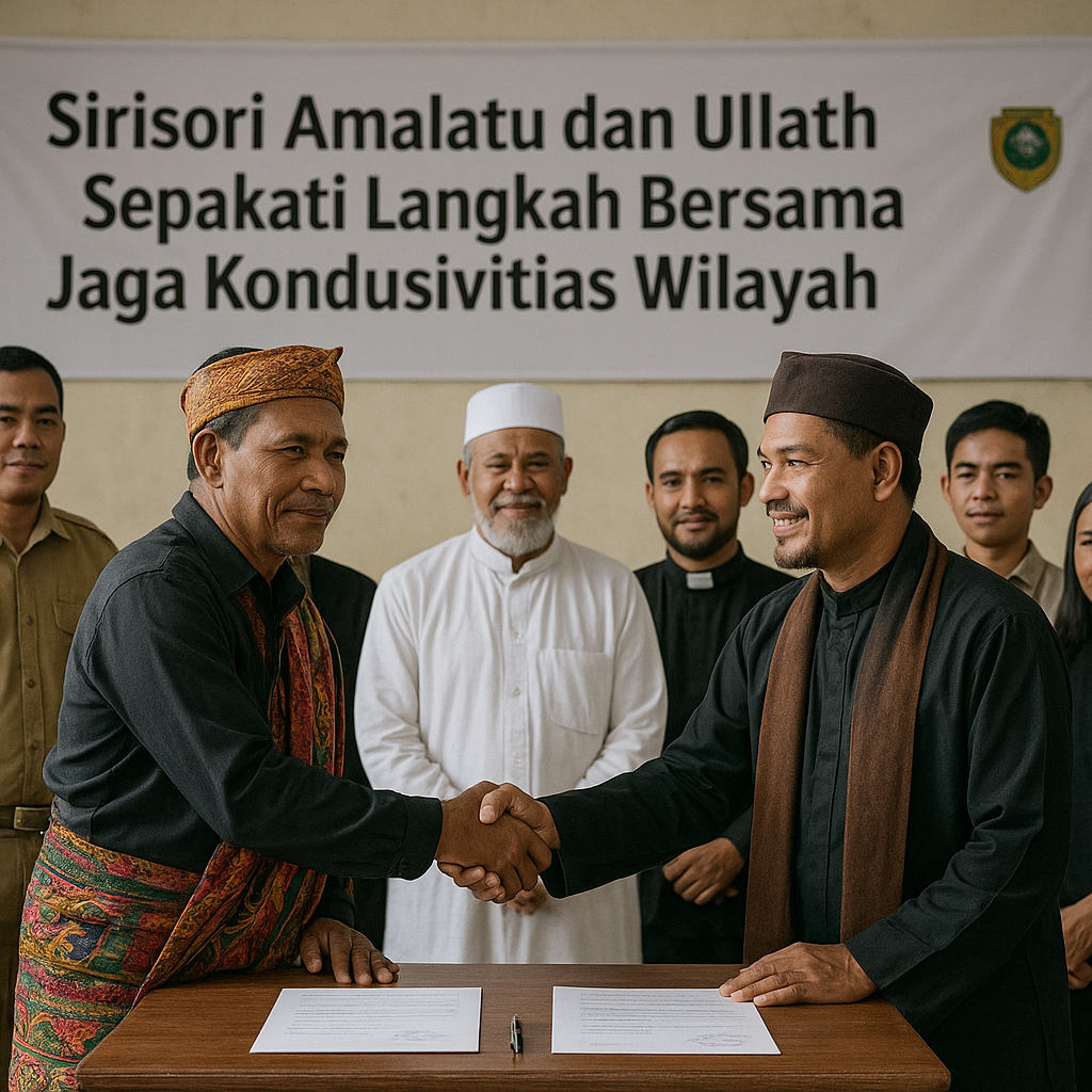 Sirisori Amalatu dan Ullath Sepakati Langkah Bersama Jaga Kondusivitas Wilayah