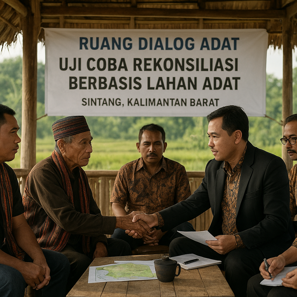 Pasca Konflik Agraria di Kalimantan Barat, Pemerintah Uji Coba Model Rekonsiliasi Berbasis Lahan Adat