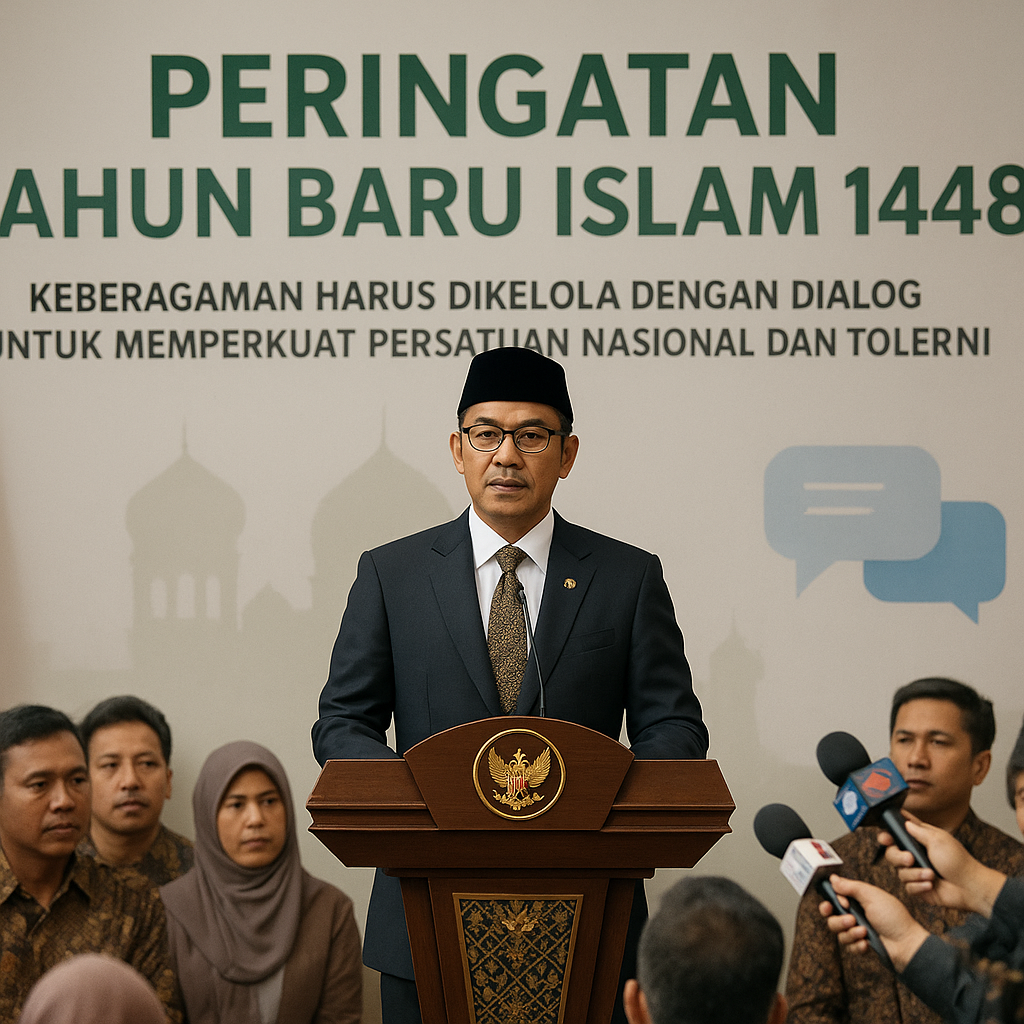 Peringatan Tahun Baru Islam 1448 H, Menag: Keberagaman Harus Dikelola Dengan Dialog Untuk Memperkuat Persatuan Nasional dan Toleransi