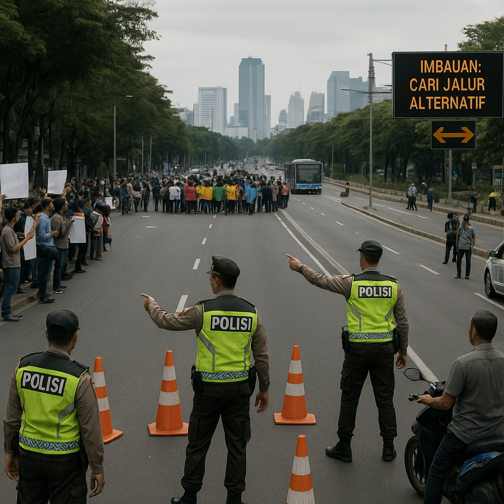 Tiga Demo Serentak di Jakarta, Polsi Siapkan Rekayasa Lalu Lintas dan Imbau Warga Cari Jalur Alternatif