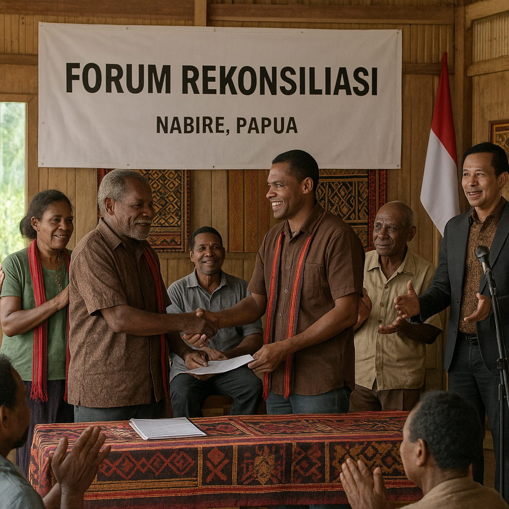 Forum Rekonsiliasi Eks GAF dan Warga Dega Digelar di Nabire, Papua