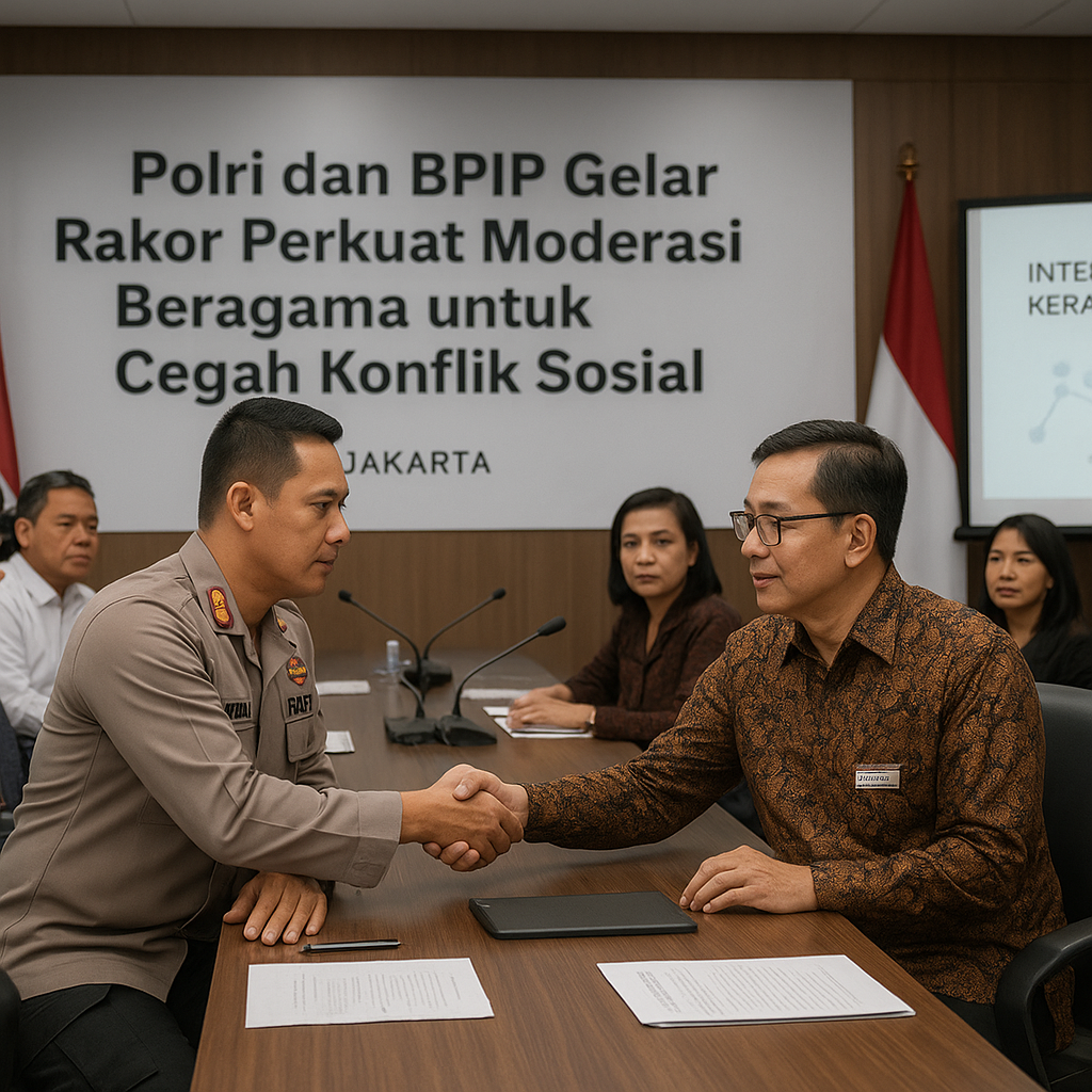 Polri dan BPIP Gelar Rakor Perkuat Moderasi Beragama untuk Cegah Konflik Sosial