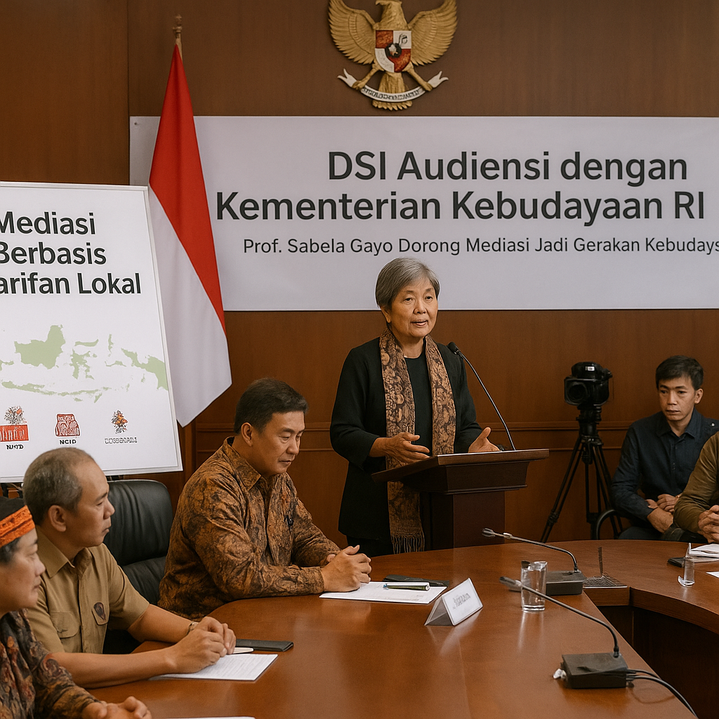 DSI Audiensi dengan Kementerian Kebudayaan RI, Prof Sabela Gayo Dorong Mediasi Jadi Gerakan Kebudayaan Nasional