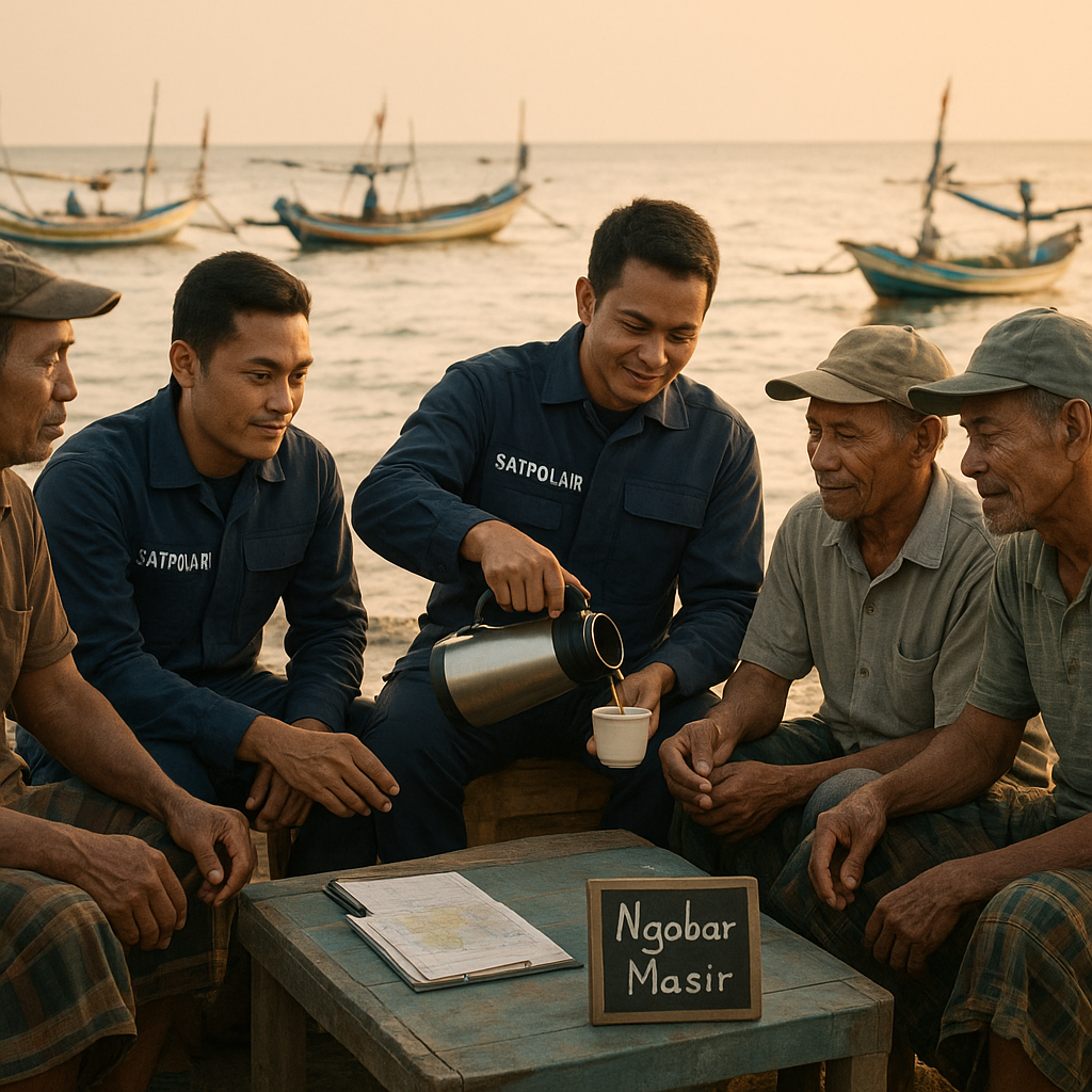 Satpolairud Redam Konflik Nelayan dengan Pendekatan Humanis 'Ngobar Masir'