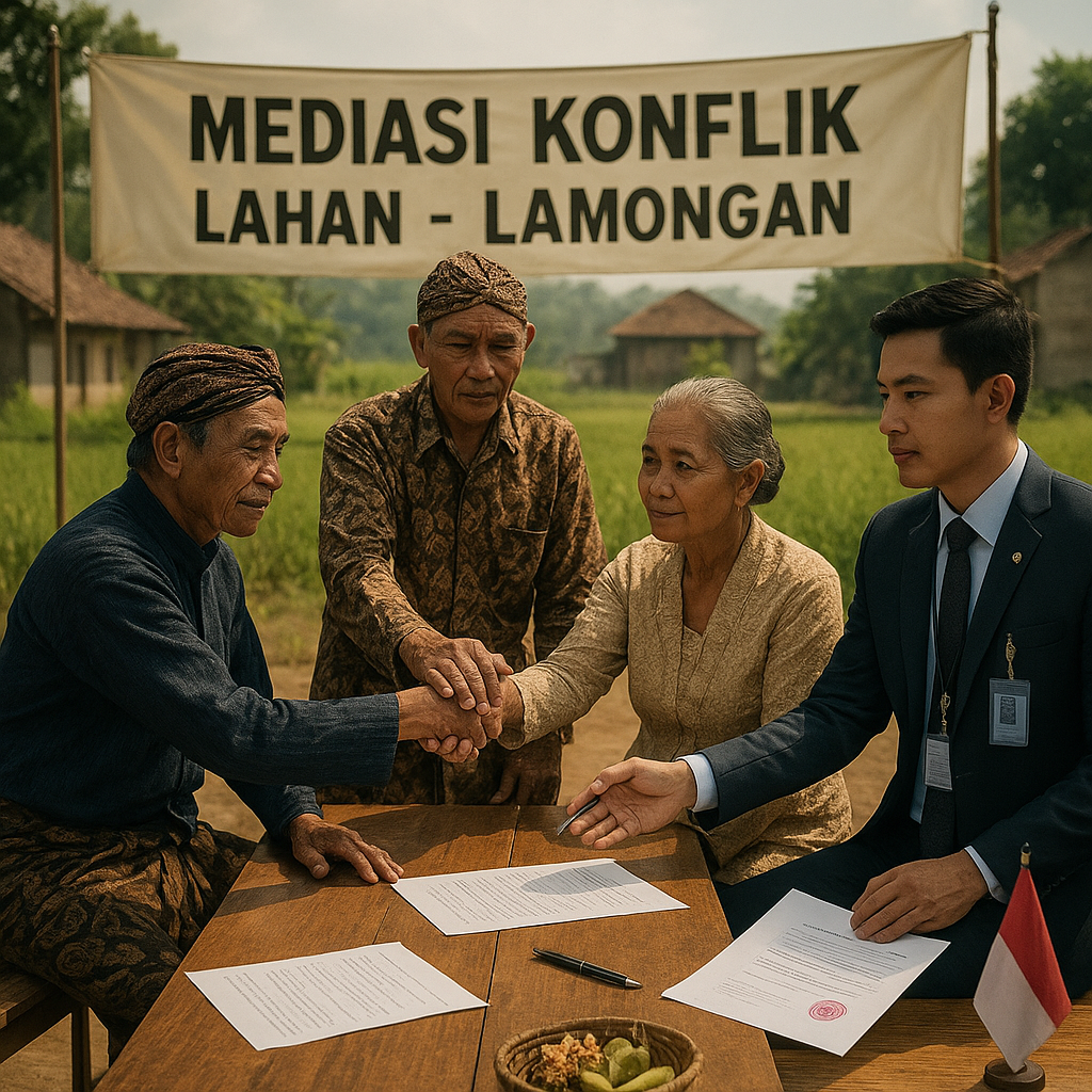 Mediasi Konflik Lahan di Lamongan Berhasil Lewat Pendekatan Adat dan Hukum