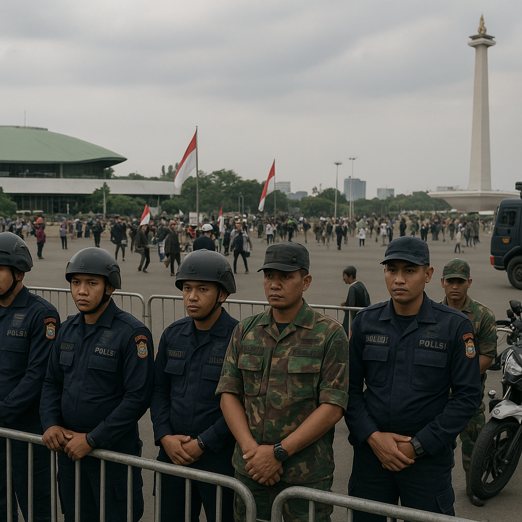 3.761 Aparat Keamanan Dikerahkan Amankan Aksi Demo di DPR dan Sekitar Monas Hari Ini