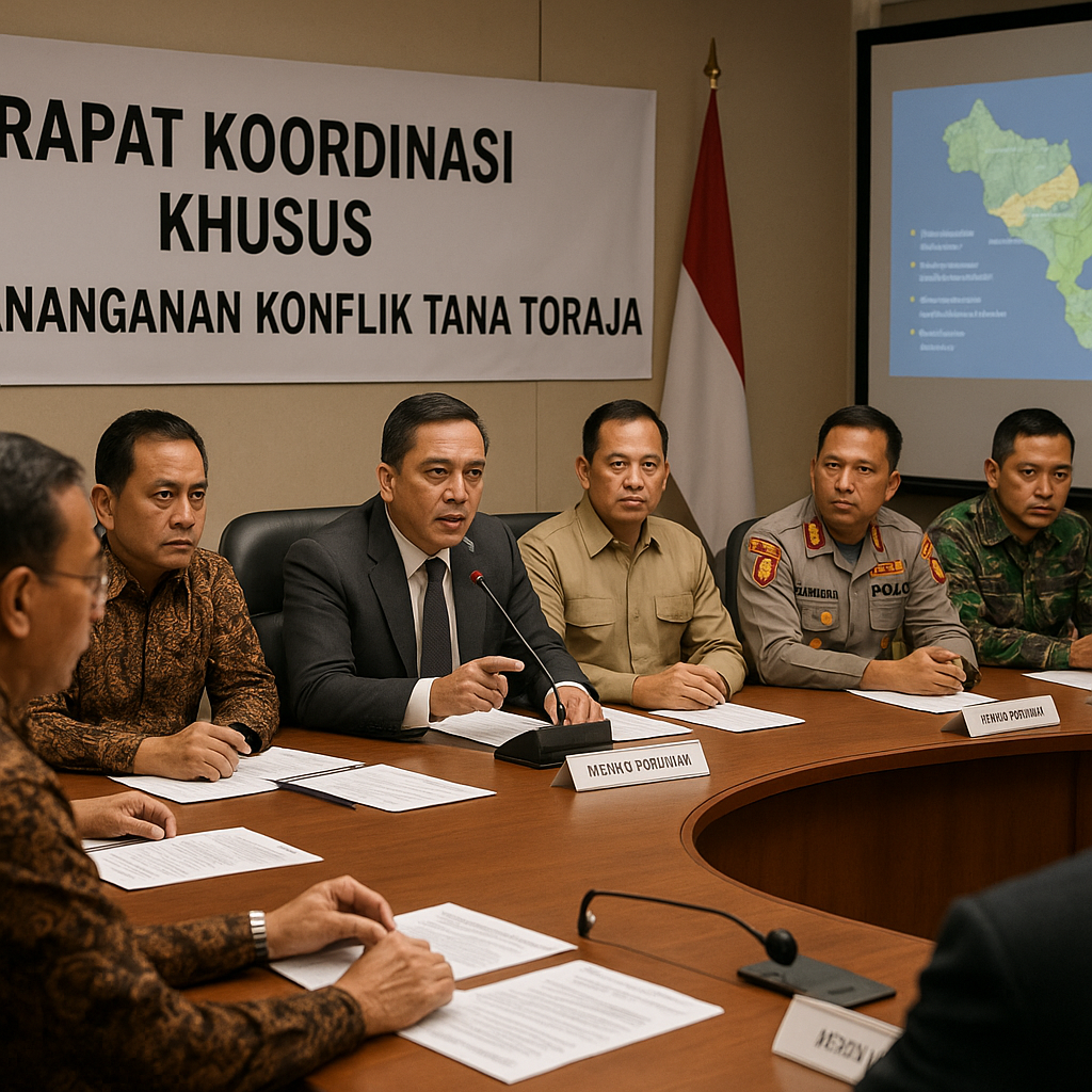 Kemenko Polhukam Gelar Rapat Koordinasi Khusus Bahas Penanganan Konflik Tana Toraja