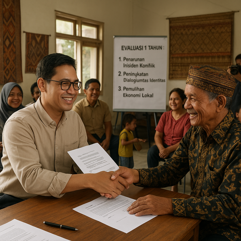 Upaya Rekonsiliasi Pasca-Konflik Pemilu di Daerah Z: Evaluasi 1 Tahun Penerapan Mediasi Berbasis Budaya