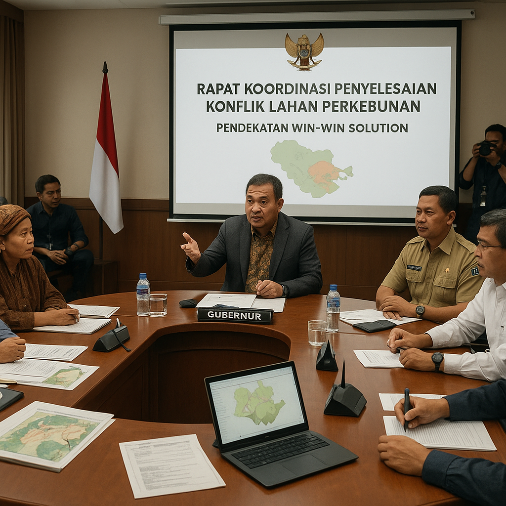 Pemprov Jambi Gelar Rapat Koordinasi Penyelesaian Konflik Lahan Perkebunan dengan Pendekatan Win-Win Solution