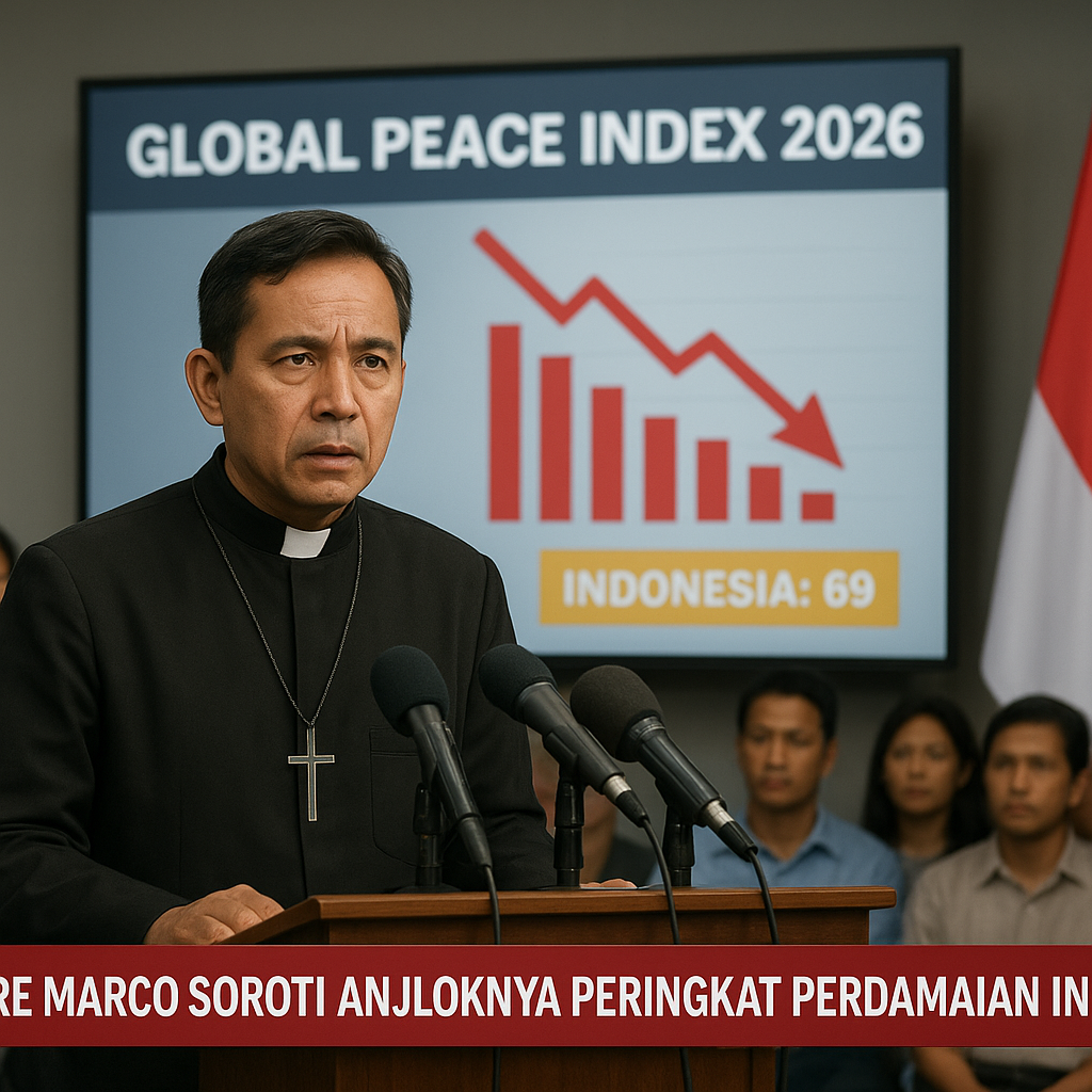 Padre Marco Soroti Anjloknya Peringkat Perdamaian Indonesia di Indeks Global 2026