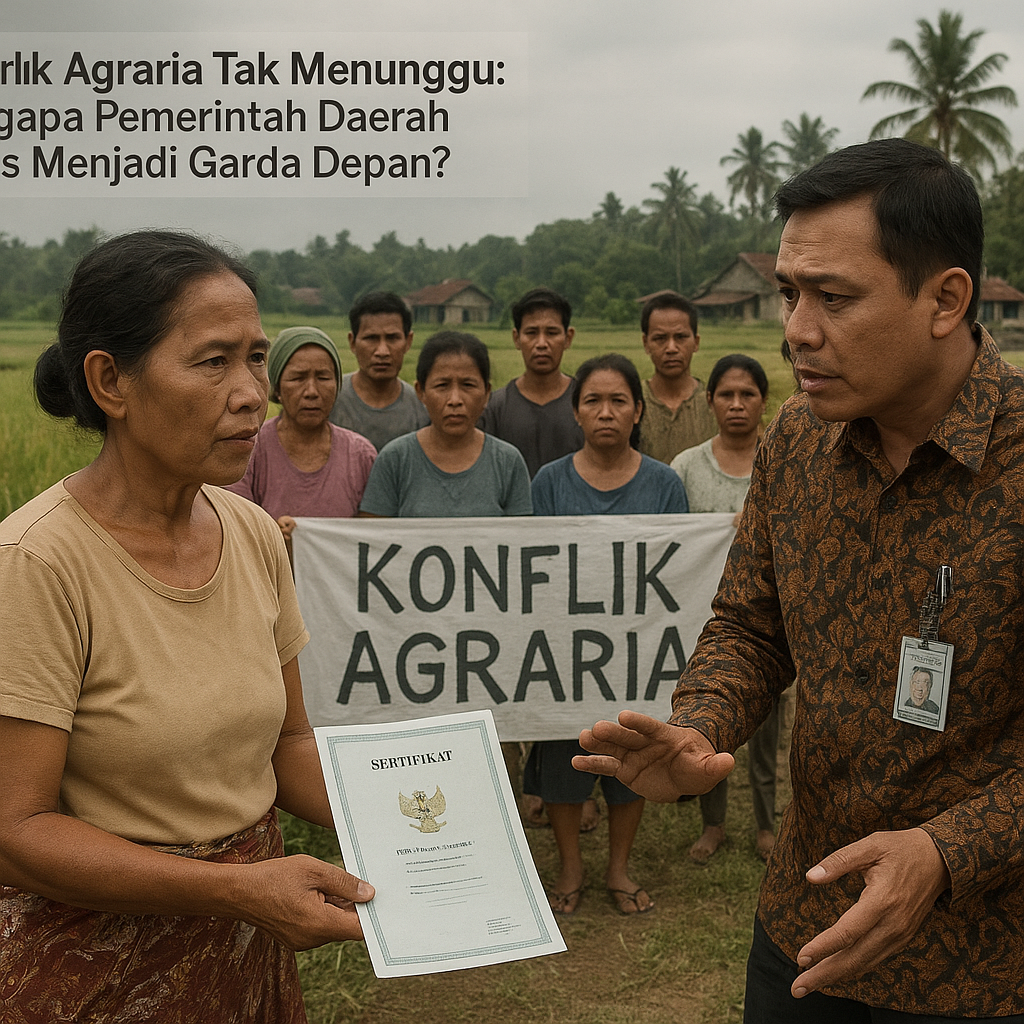 Konflik Agraria Tak Menunggu: Mengapa Pemerintah Daerah Harus Menjadi Garda Depan?