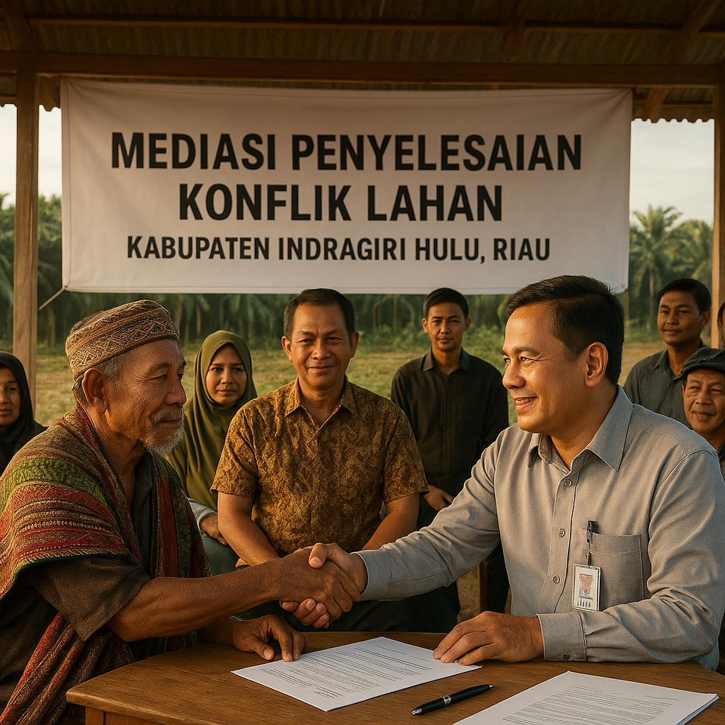 Penyelesaian Konflik Lahan Masyarakat Adat vs Perusahaan Sawit di Riau Mencapai Titik Terang Mediasi