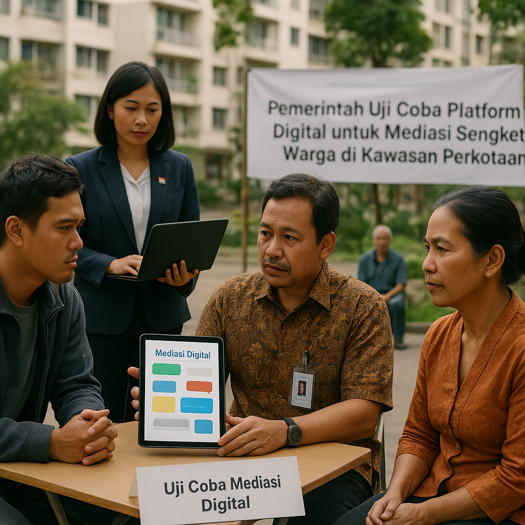 Pemerintah Uji Coba Platform Digital untuk Mediasi Sengketa Warga di Kawasan Perkotaan