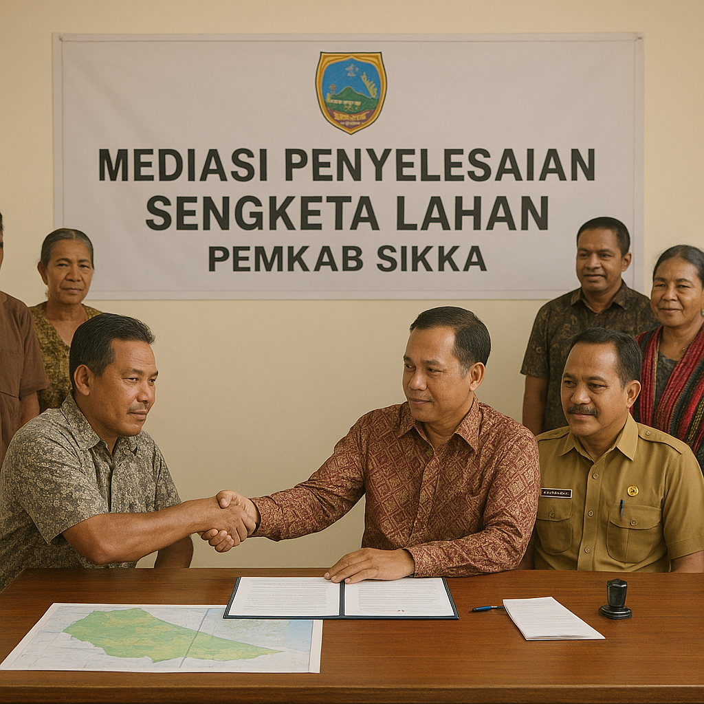 Pemkab Sikka Gelar Mediasi, Selesaikan Sengketa Lahan Antara Dua Desa