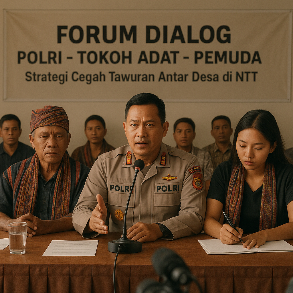 Polri Gandeng Tokoh Adat dan Pemuda Bahas Strategi Cegah Tawuran Antar Desa di NTT