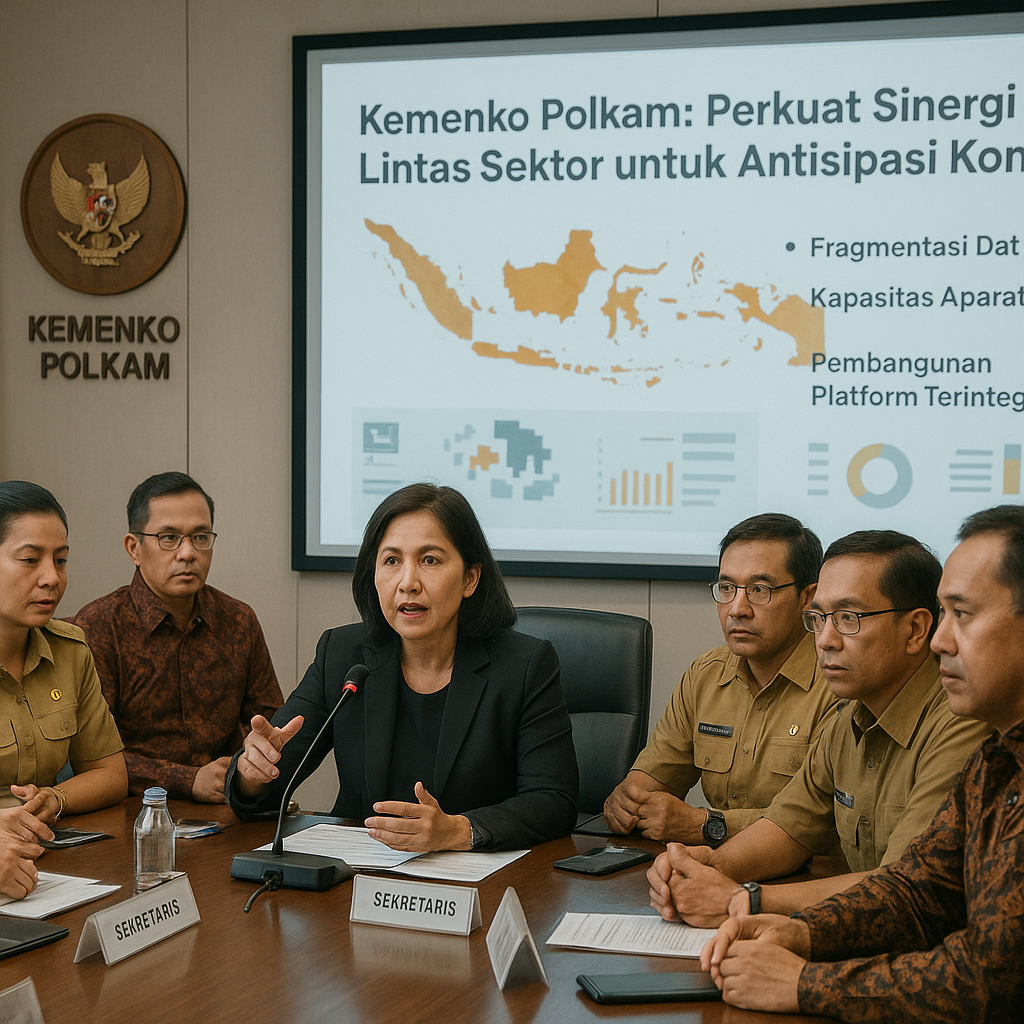 Kemenko Polkam Perkuat Sinergi Lintas Sektor untuk Antisipasi Konflik Sosial di Indonesia