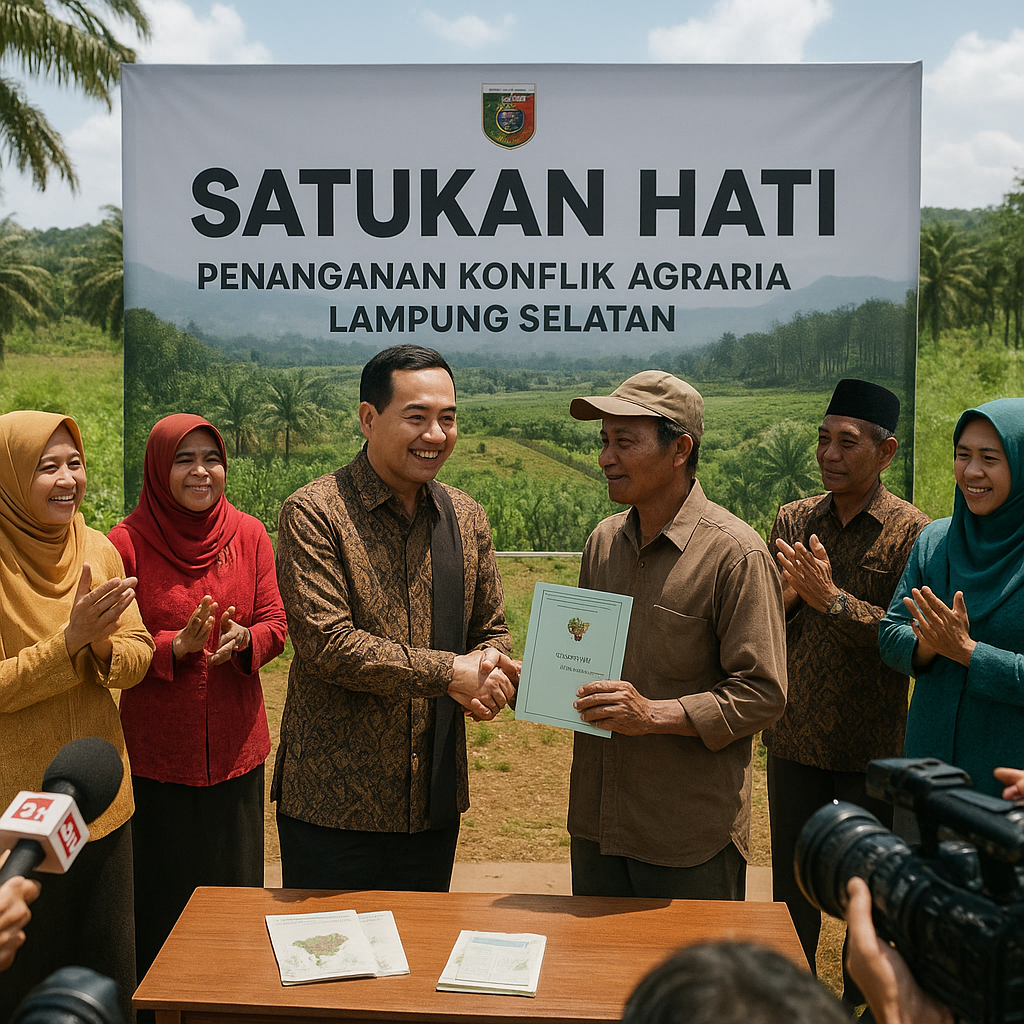 Bupati Lampung Selatan Luncurkan Program 'Satukan Hati', Upaya Tangani Potensi Konflik Agraria