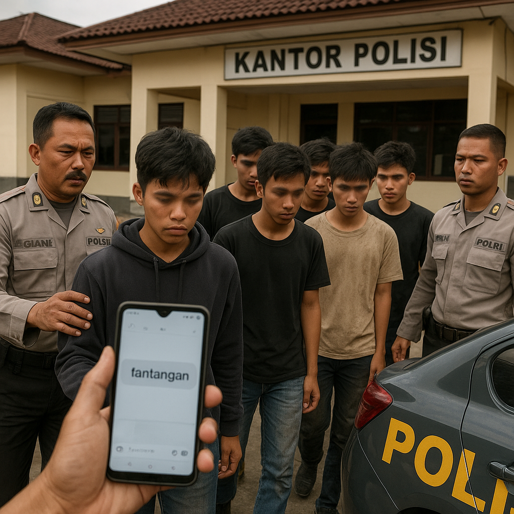 7 Pemuda Ditangkap Buntut Tawuran Geng di Magelang Cuma Gara-gara Tantangan dari Instagram