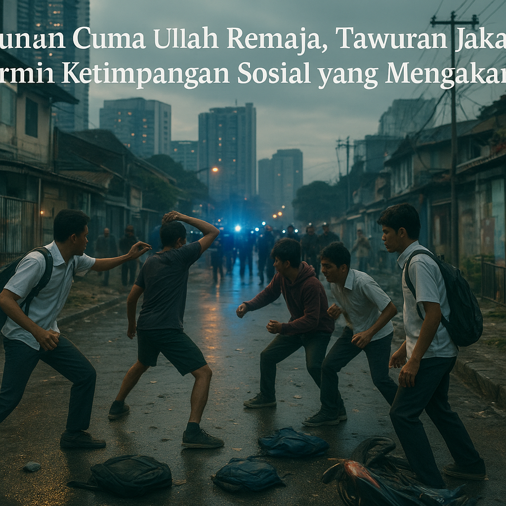 Bukan Cuma Ulah Remaja, Tawuran Jakarta Disebut Cermin Ketimpangan Sosial yang Mengakar