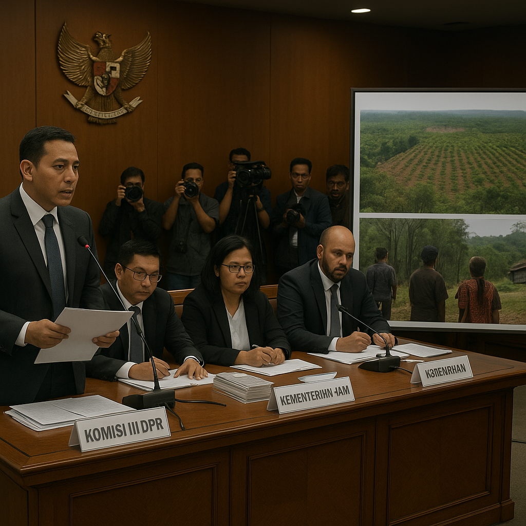 Komisi XIII DPR Desak Kementerian HAM Pimpin Tim Gabungan, Sengketa Lahan di Kalbar dan Riau Jadi Sorotan Nasional