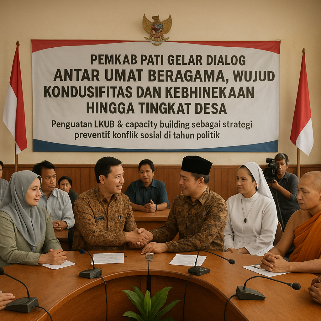 Pemkab Pati Gelar Dialog Antar Umat Beragama, Wujudkan Kondusifitas dan Kebhinekaan hingga Tingkat Desa