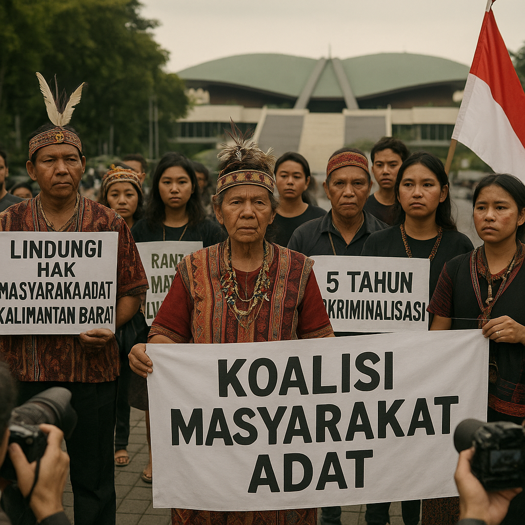 5 Tahun Dikriminalisasi, Koalisi Masyarakat Adat Desak DPR Lindungi Hak Masyarakat Adat Kalimantan Barat