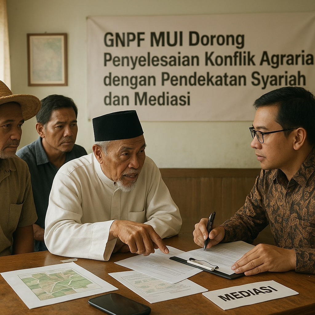 GNPF MUI Dorong Penyelesaian Konflik Agraria dengan Pendekatan Syariah dan Mediasi