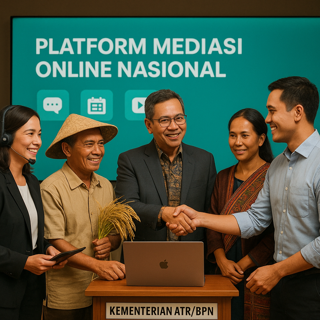 Kebijakan Pengurangan Konflik Agraria: Pemerintah Launching Platform Mediasi Online Nasional
