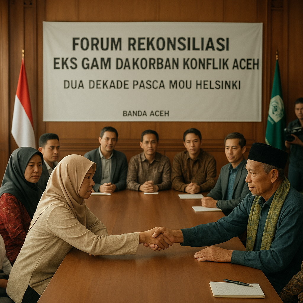 Forum Rekonsiliasi Eks GAM dan Korban Konflik Aceh Bahas Skema Kompensasi dan Pemulihan Ekonomi