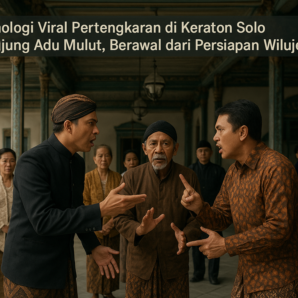 Kronologi Viral Pertengkaran di Keraton Solo Berujung Adu Mulut, Berawal dari Persiapan Wilujengan