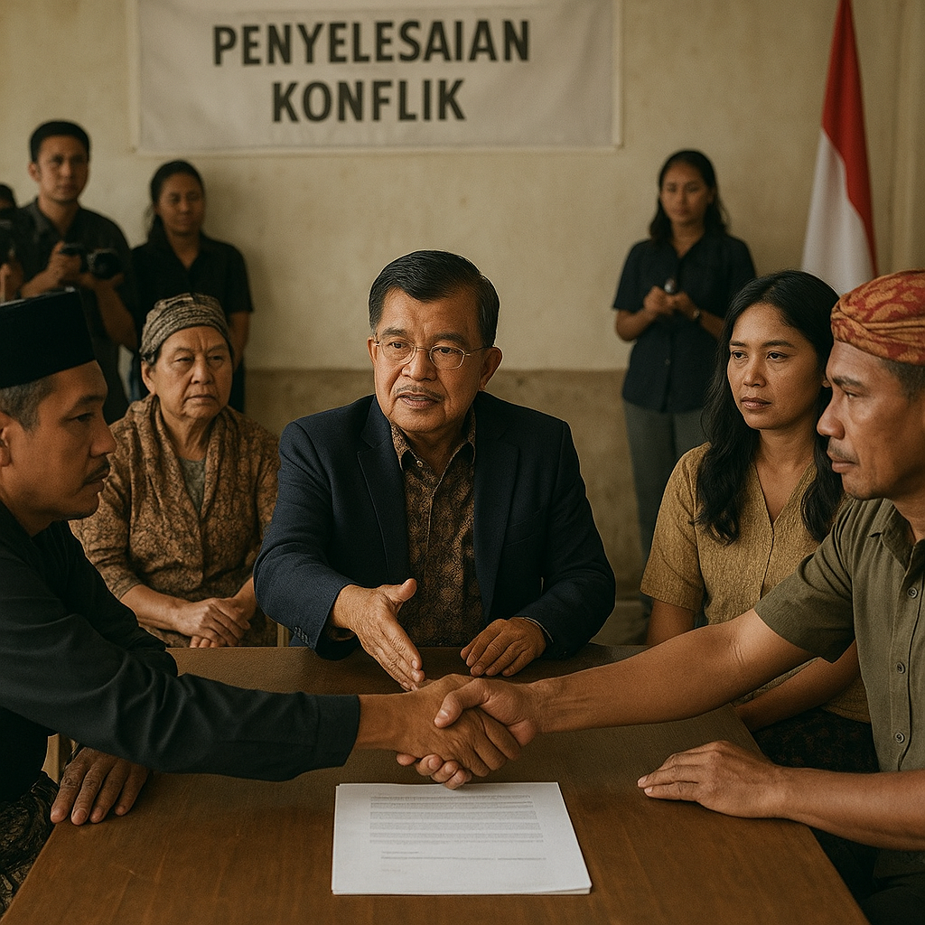 Pengalaman Tengahi Konflik, JK: Penyelesaian Perdamaian Tidak Ada Standarnya